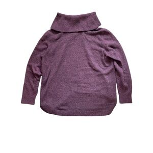 Women's Purple Turtleneck Sweater